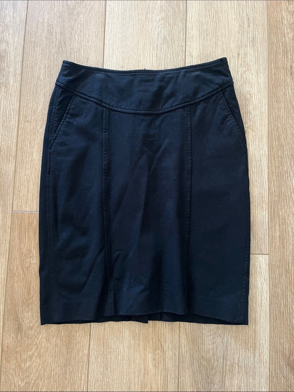 Banana Republic Black Ponte Pencil Skirt